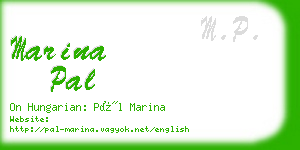 marina pal business card